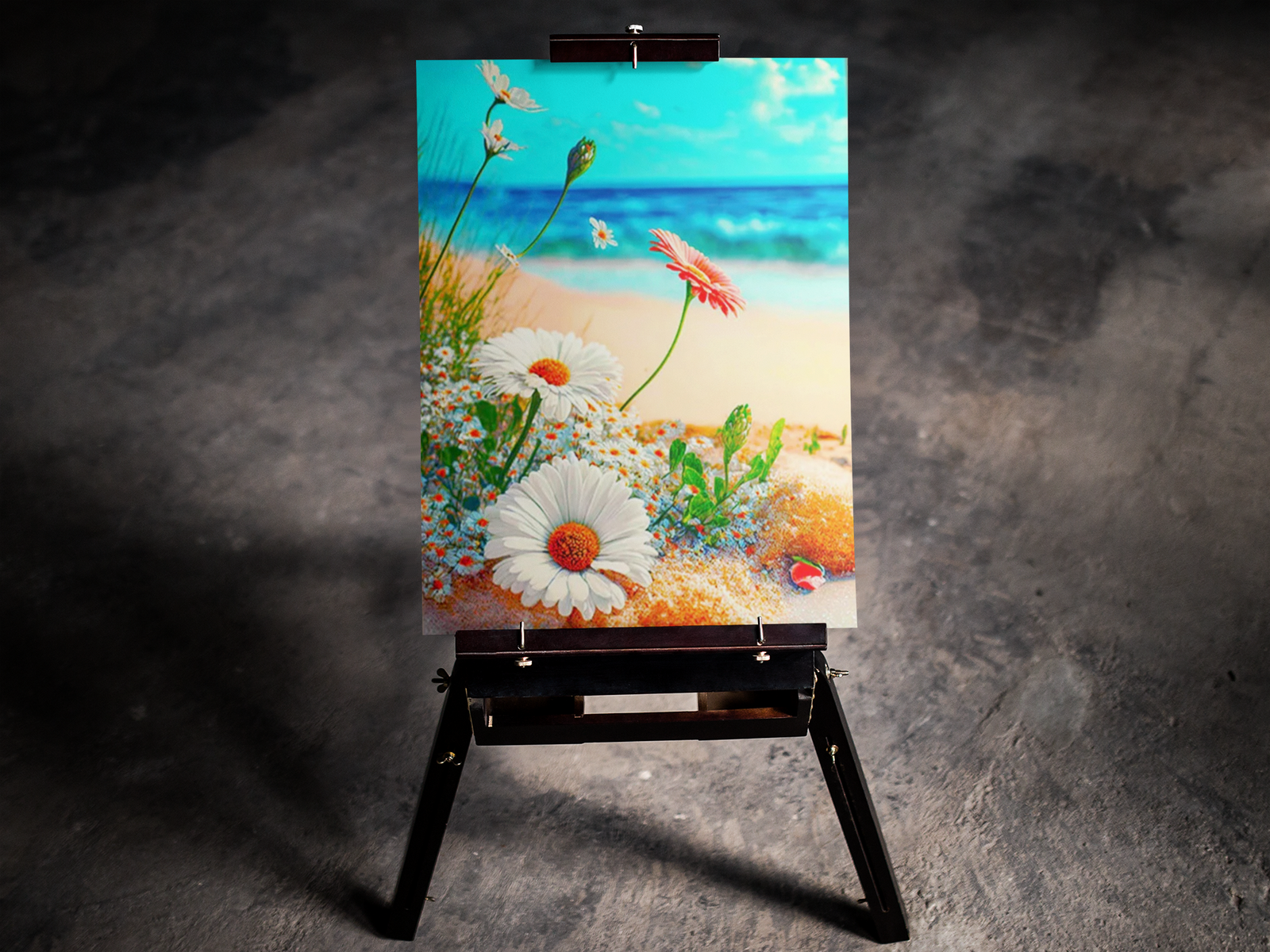 Daisies by the Beach 5D Diamond Art Kit