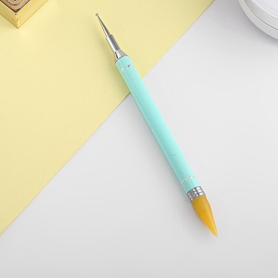 Wax and Metal Double Point Drill Pen