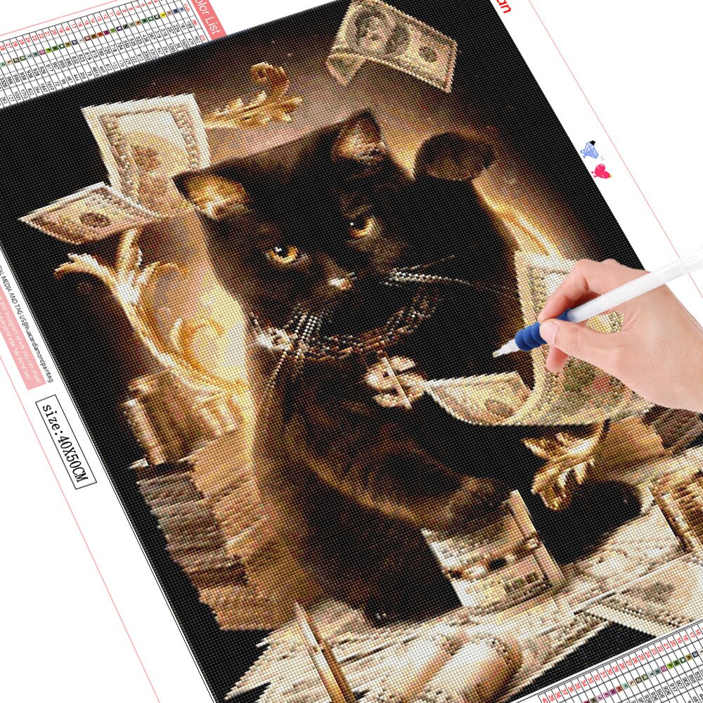 Rich Cat 5D Diamond Art Kit