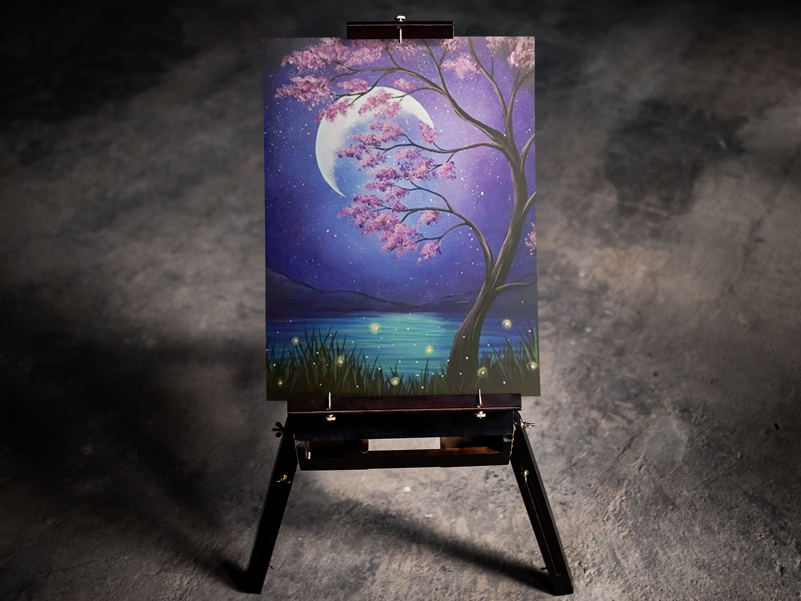 Moon Behind Tree 5D Diamond Art Kit