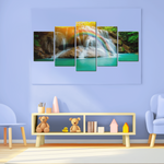 Multi-Canvas Calm Rainbow Waterfall 5D Diamond Art Kit