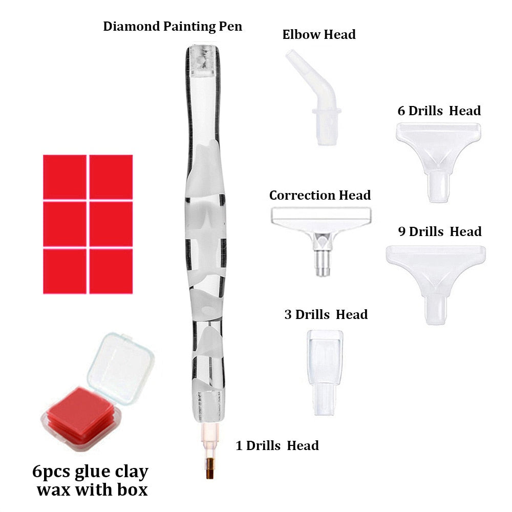 Crystal Point Drill Pens with Metal Drill Heads