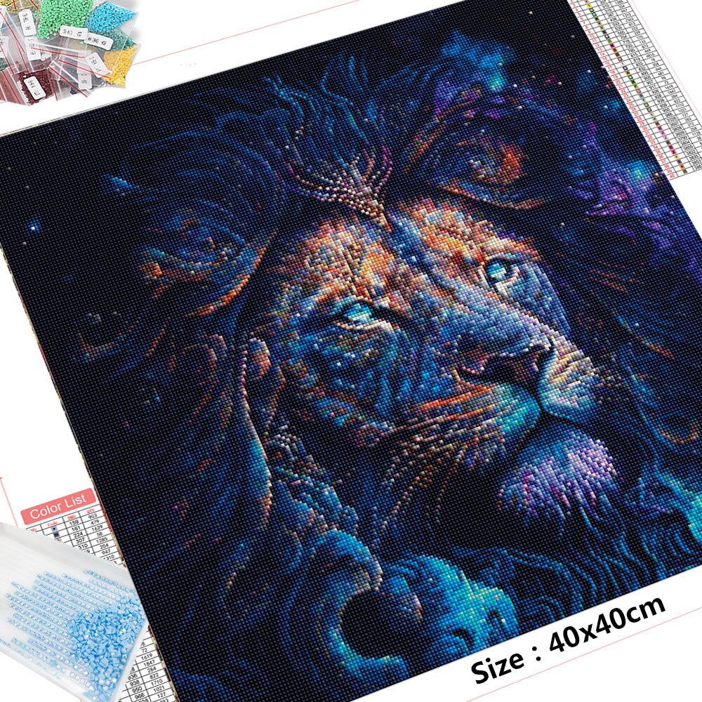 Mystical Lion 5D Diamond Art Kit