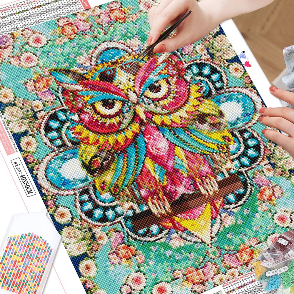 Mandala Owl 5D Diamond Art Kit