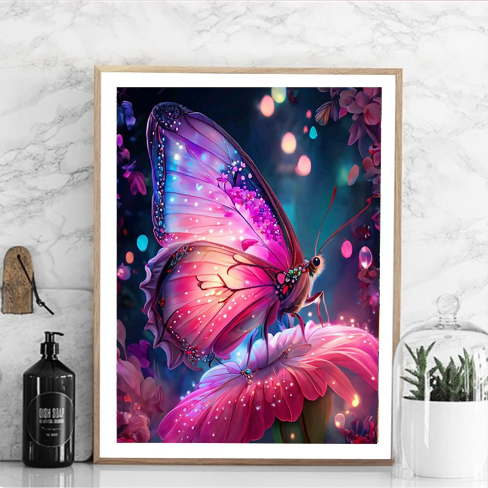 Majestic Pastel Butterfly 5D Diamond Art Kit