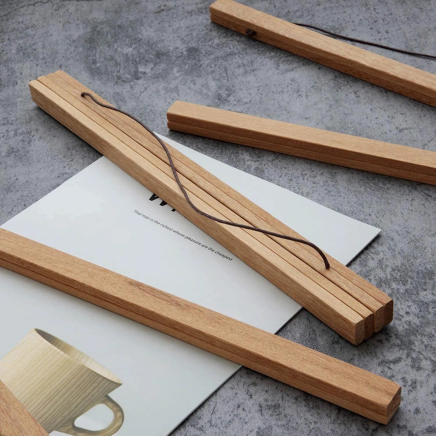 Magnetic Wooden Hanger Frame