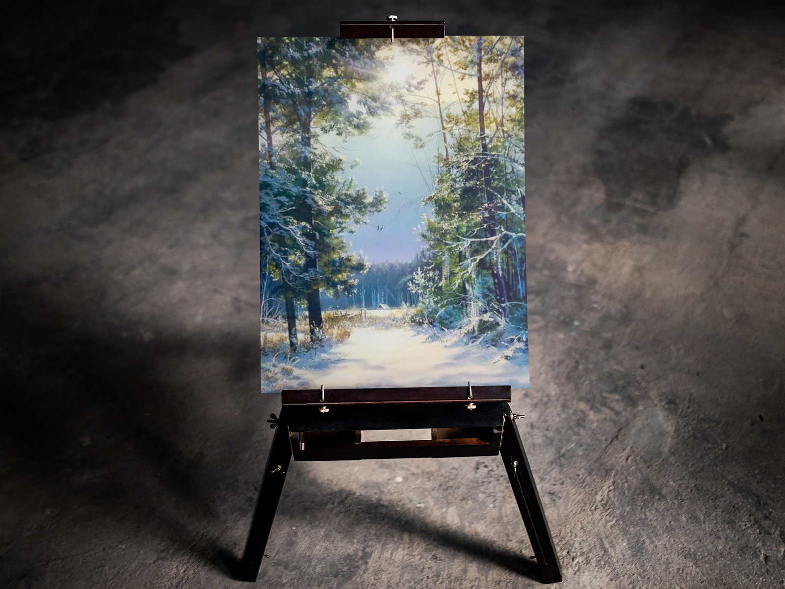 Sunny Snowy Forest 5D Diamond Art Kit