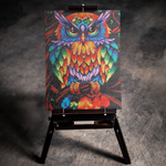 Abstract Pastel Owl 5D Diamond Art Kit