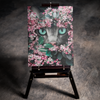 Cat Amongst Flowers 5D Diamond Art Kit