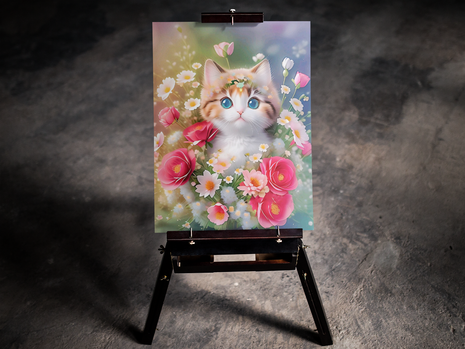 Flower Kitties 5D Diamond Art Kit
