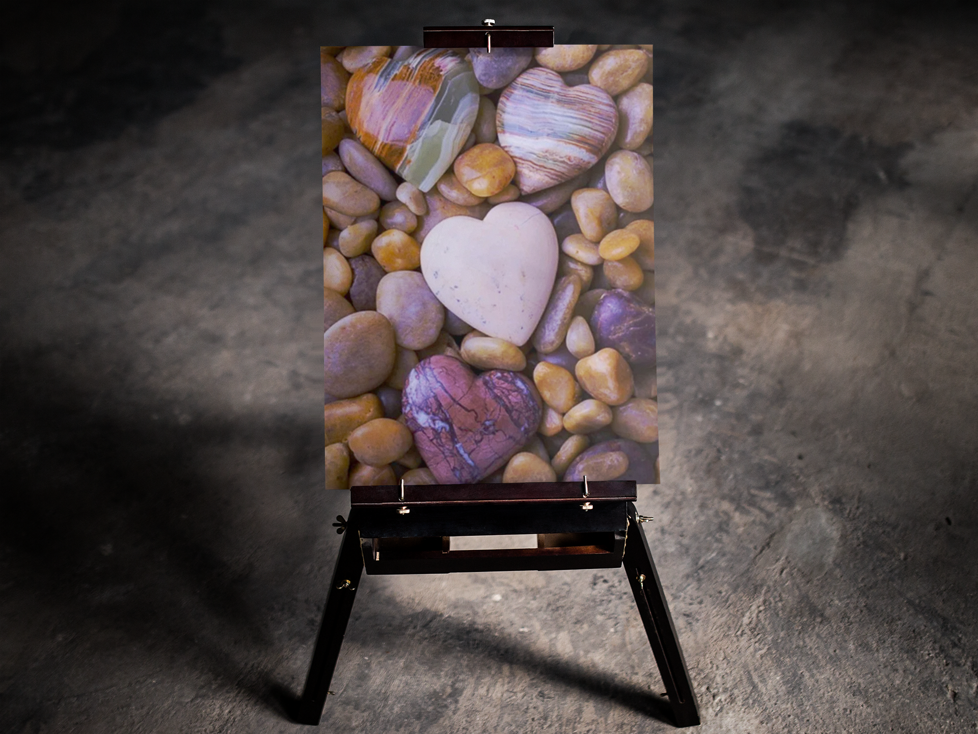 Heart-Shaped Rocks 5D Diamond Art Kit