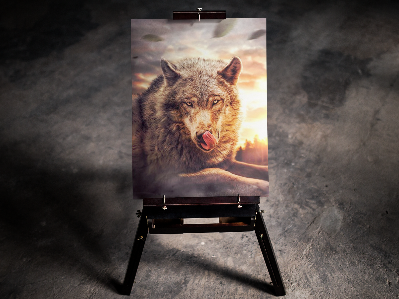 Hungry Wolf 5D Diamond Art Kit
