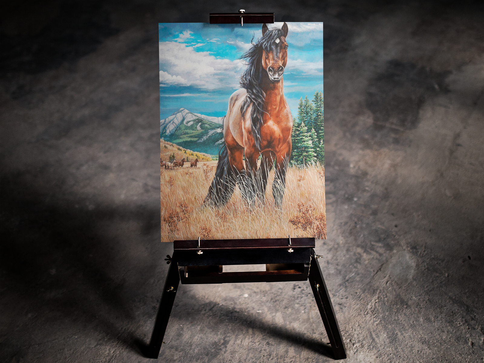 Majestic Horse in a Field 5D Diamond Art