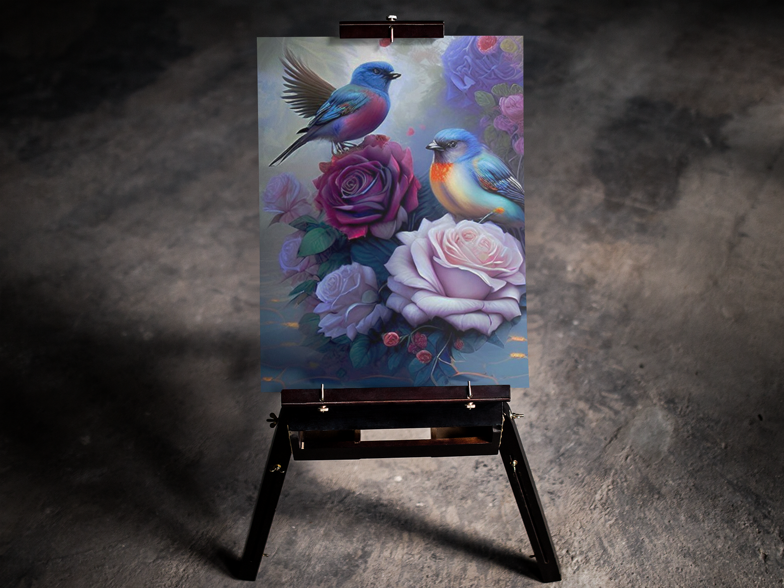 Mystical Flower Birds 5D Diamond Art Kit