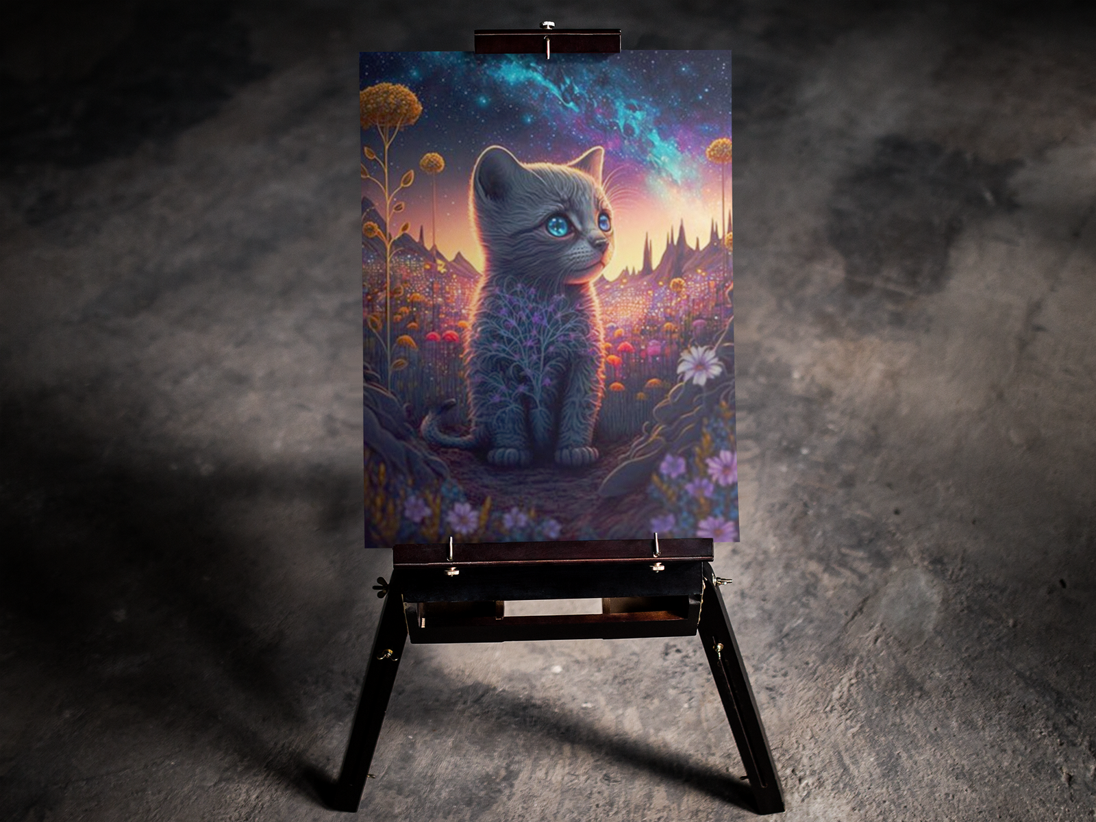 Mystical Kitties 5D Diamond Art Kit