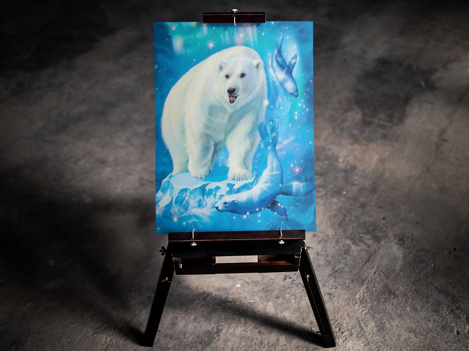Mystical Polar Bear 5D Diamond Art Kit