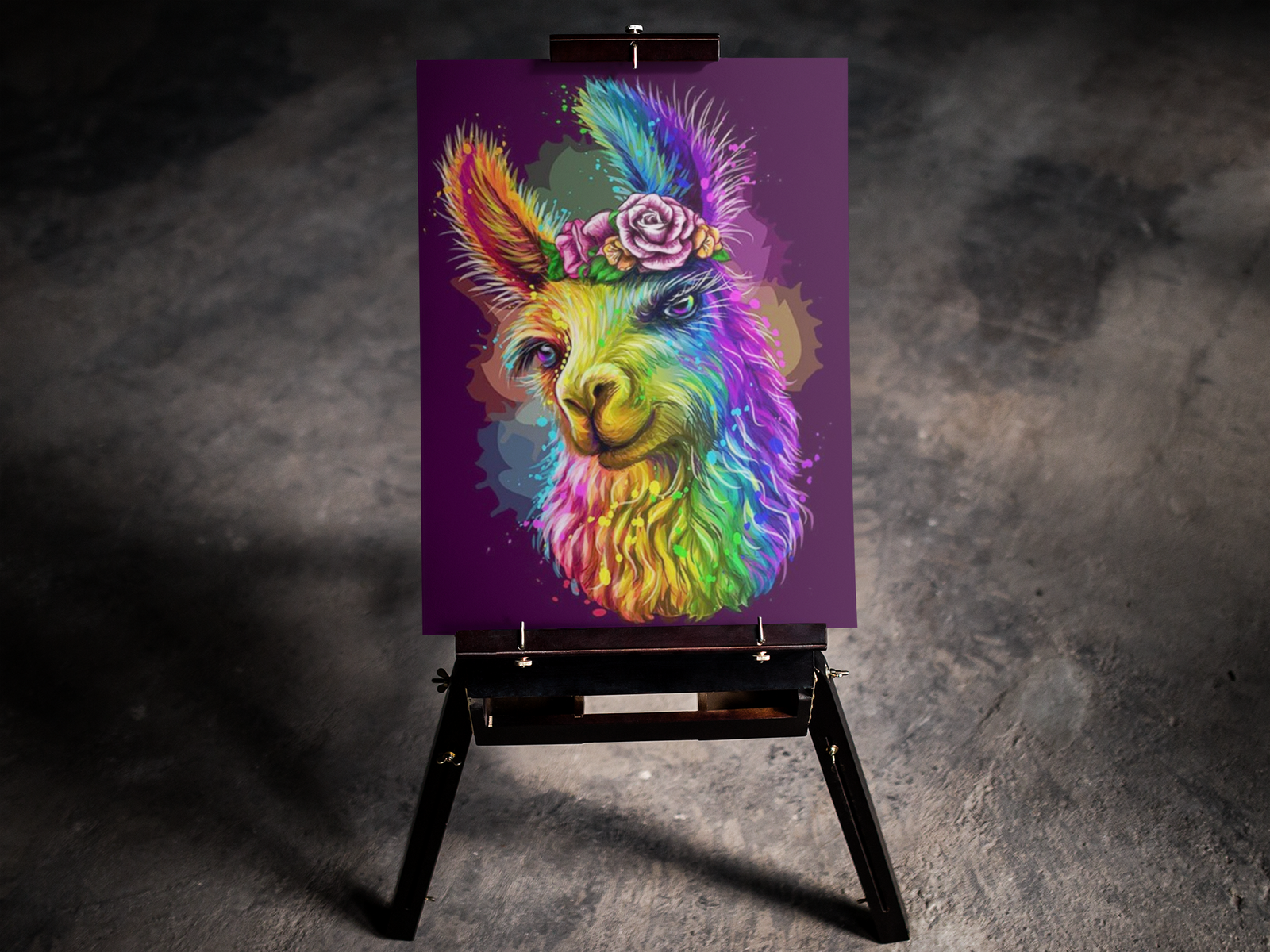 Pastel Llama 5D Diamond Art Kit