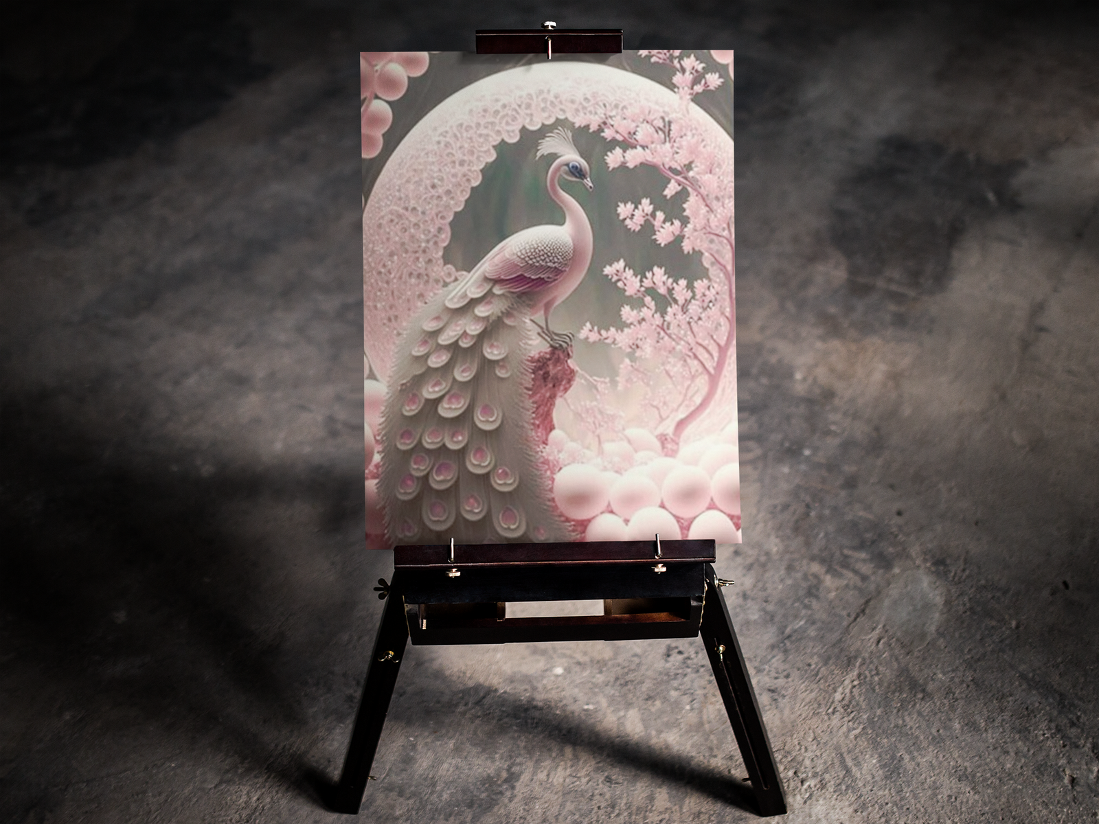 Pink Peacock 5D Diamond Art Kit