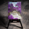 Purple Forest Waterfall 5D Diamond Art Kit