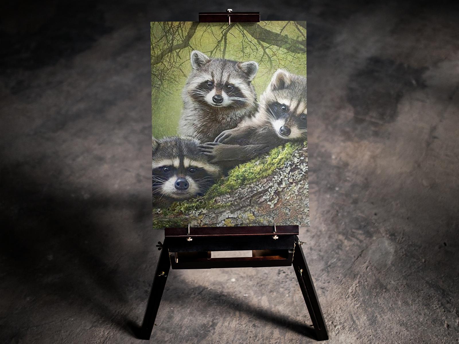Raccoon Family 5D Diamond Art Kit