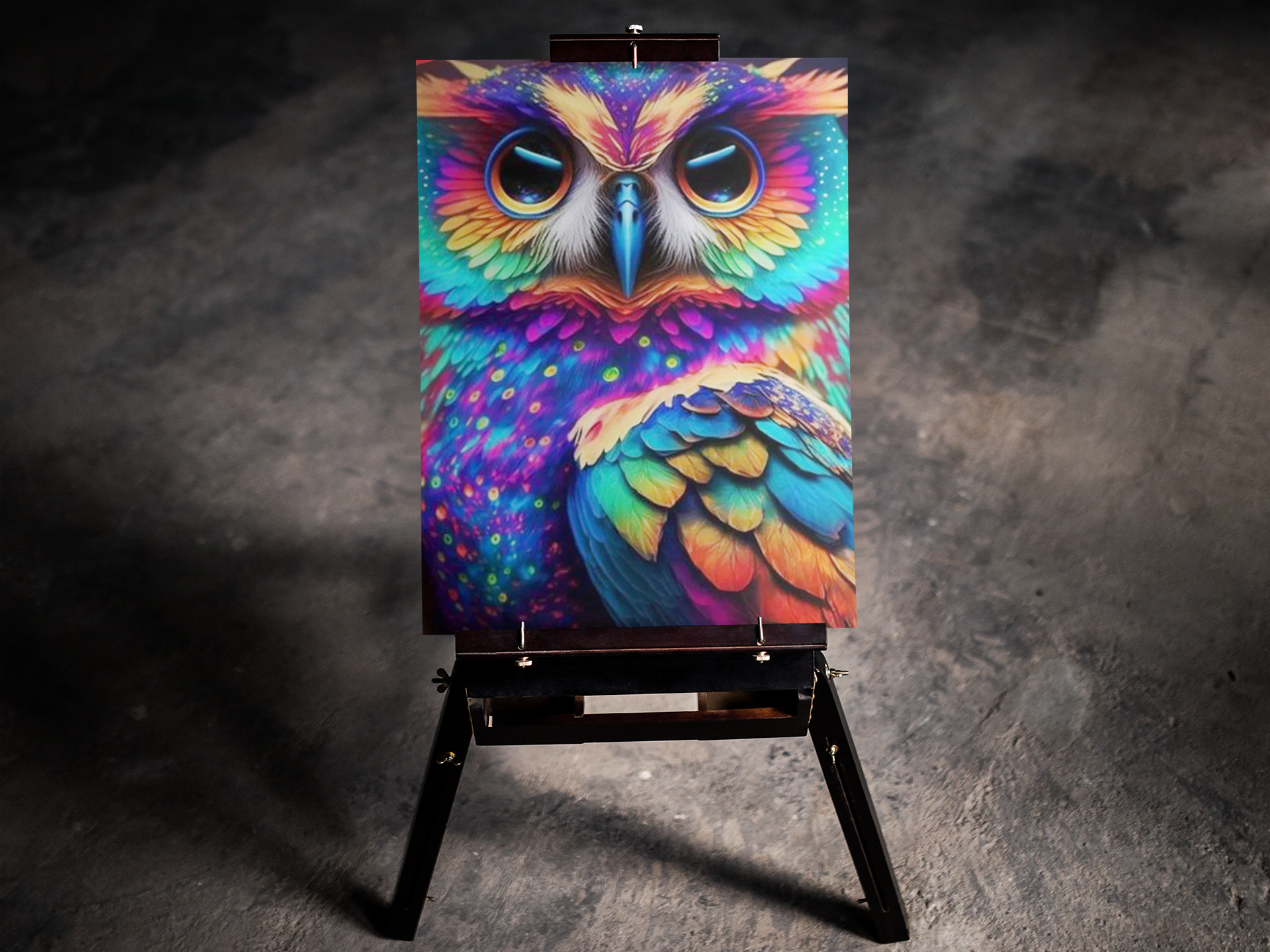 Rainbow Pastel Owl 5D Diamond Art Kit
