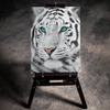 Snowy White Tiger 5D Diamond Art Kit