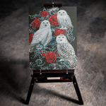 Thorny Rose Owls 5D Diamond Art Kit